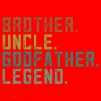 Brother Uncle Godfather Legend Fun Best Funny Uncle Santa Hat thumb 1