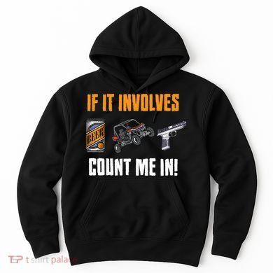 Beer UTV Guns Lover Four Wheeler Quad OffRoading SxS ATV Hoodie