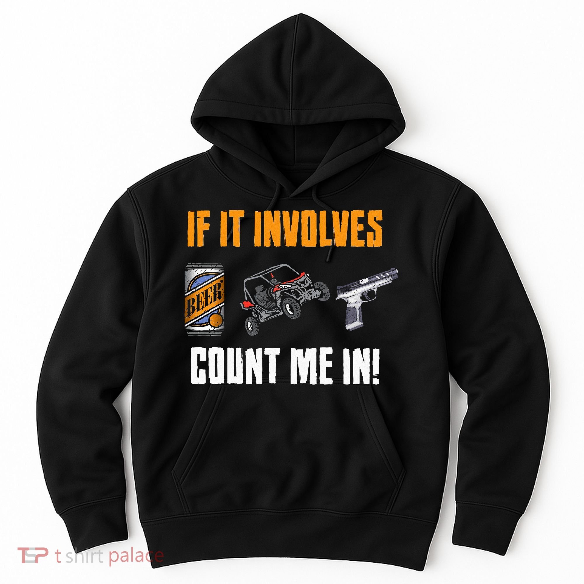 Beer UTV Guns Lover Four Wheeler Quad OffRoading SxS ATV Hoodie
