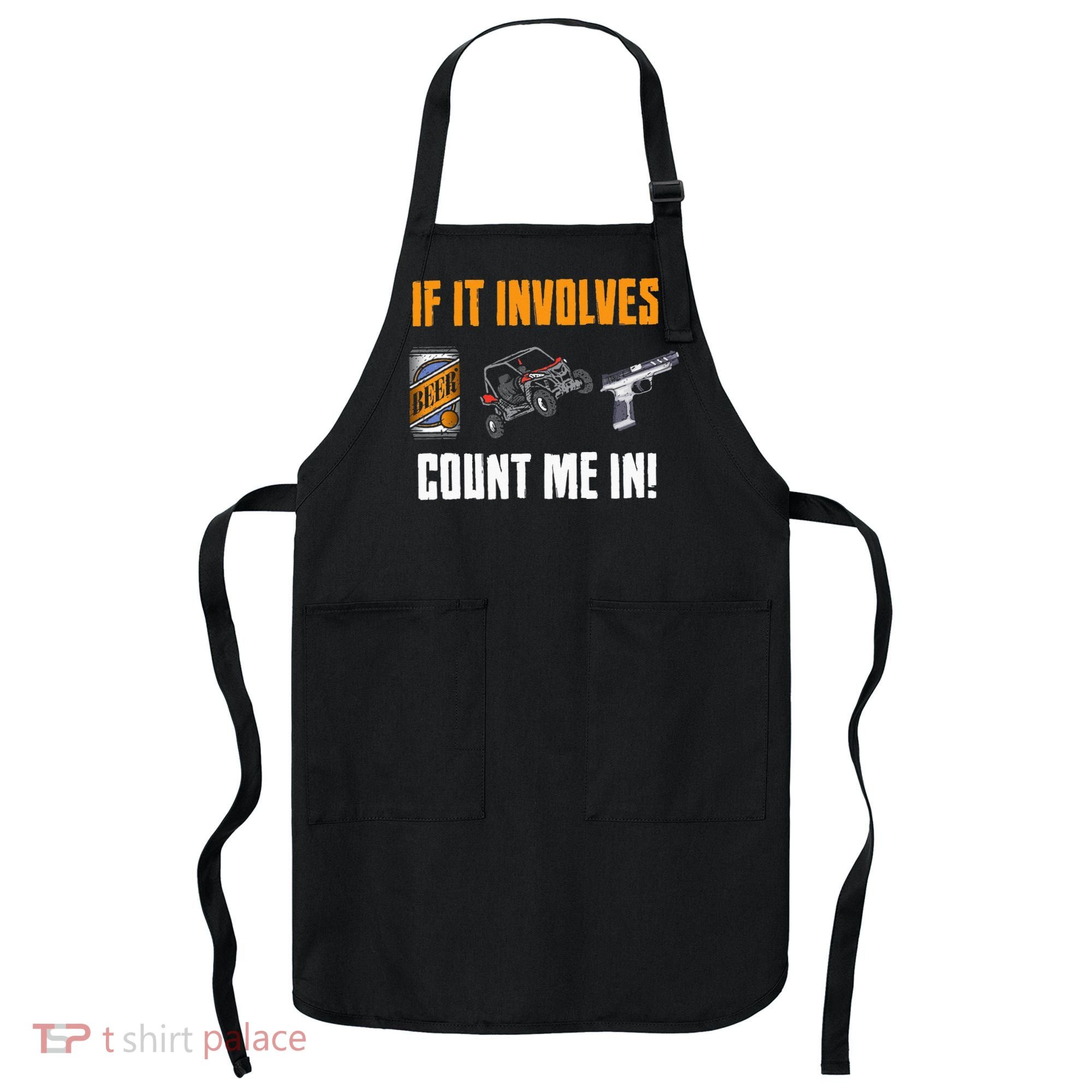 Beer UTV Guns Lover Four Wheeler Quad OffRoading SxS ATV Apron
