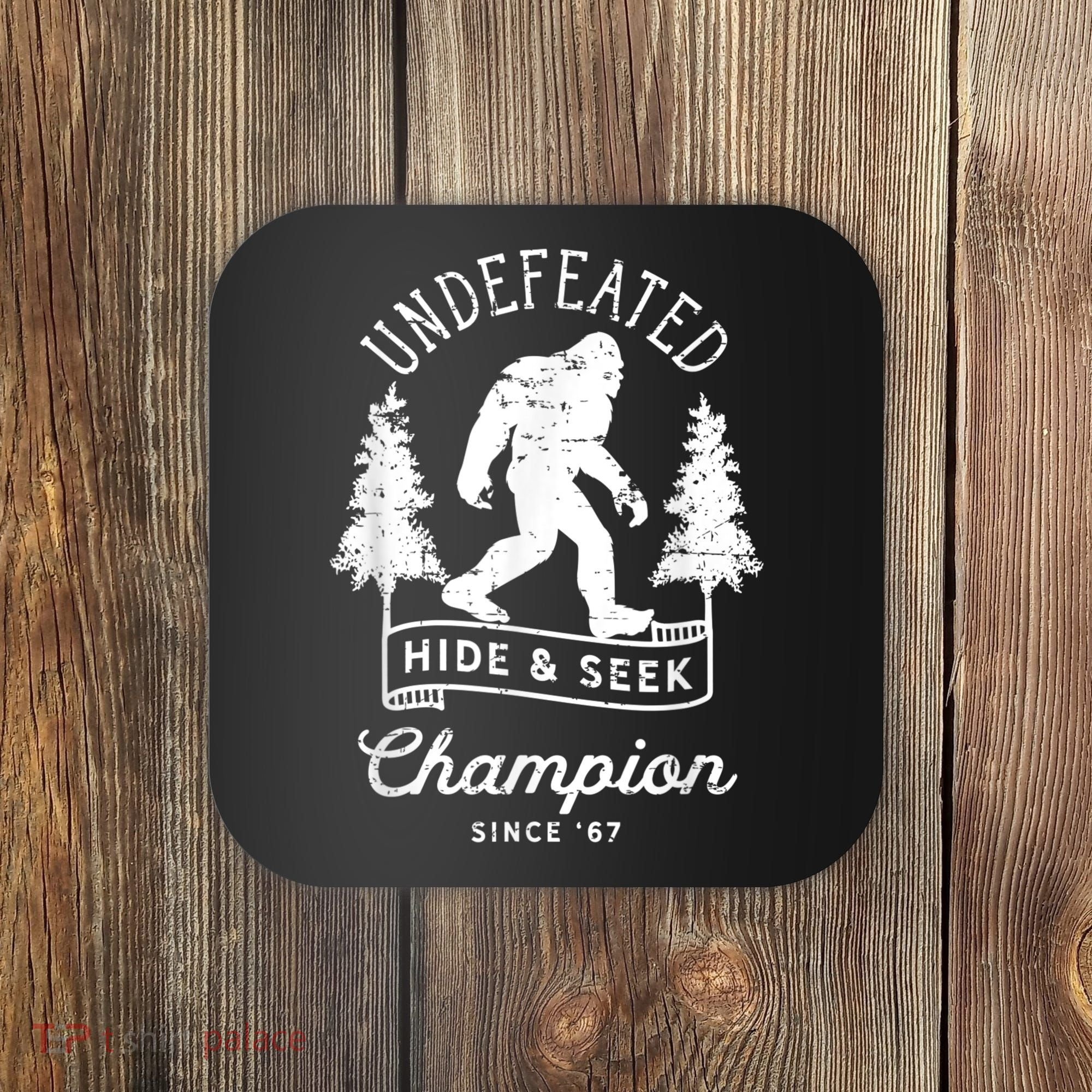 Bigfoot Undefeated Hide And Seek Champion Distressed Coaster