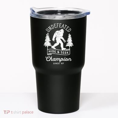 Bigfoot Undefeated Hide And Seek Champion Distressed Tumbler