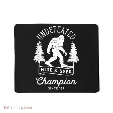 Bigfoot Undefeated Hide And Seek Champion Distressed Mousepad
