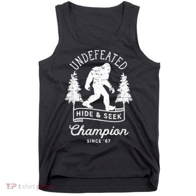Bigfoot Undefeated Hide And Seek Champion Distressed Tank Top