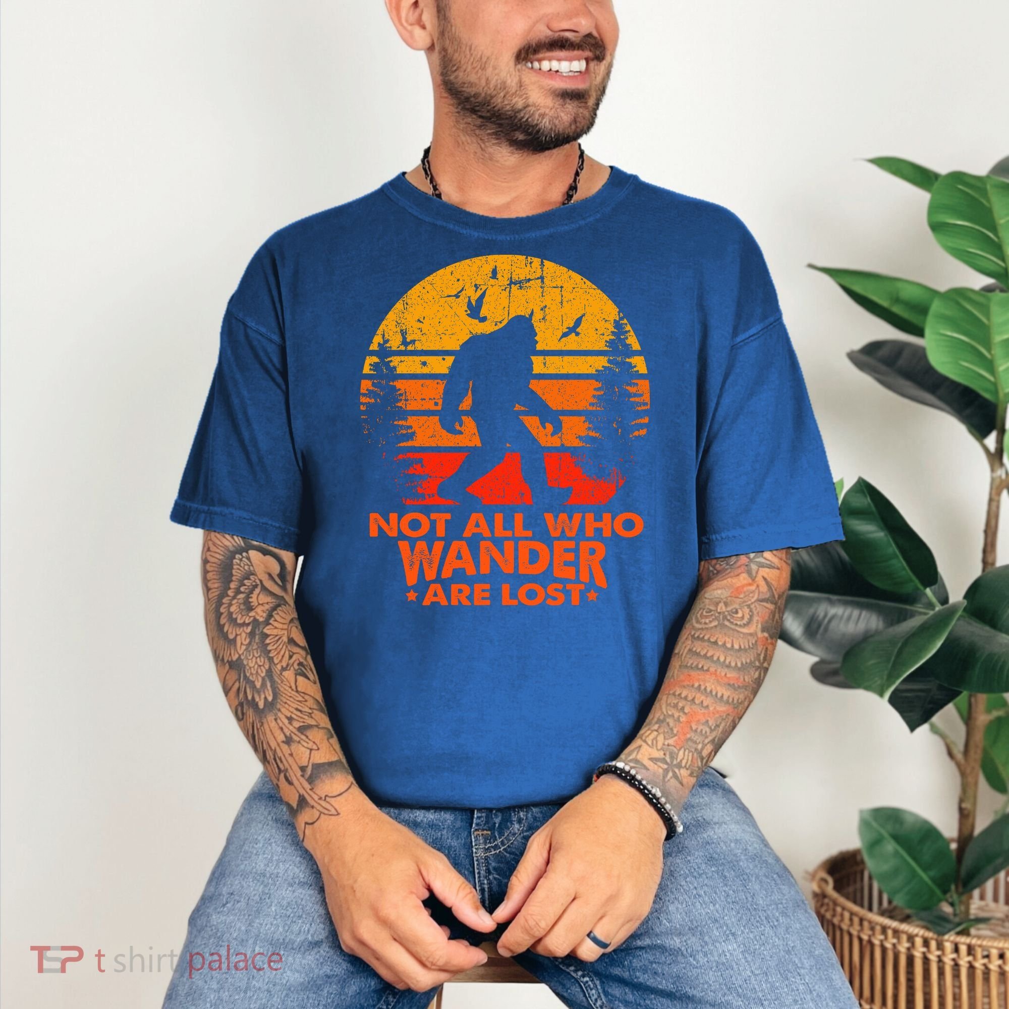Bigfoot Undefeated Hide And Seek Champion Distressed Sunset Comfort Colors T-Shirt