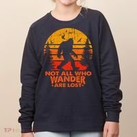 Bigfoot Undefeated Hide And Seek Champion Distressed Sunset Women's Sweatshirt thumb 0