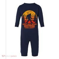 Bigfoot Undefeated Hide And Seek Champion Distressed Sunset Infant Fleece One Piece thumb 0