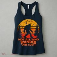 Bigfoot Undefeated Hide And Seek Champion Distressed Sunset Women's Tank Top thumb 3
