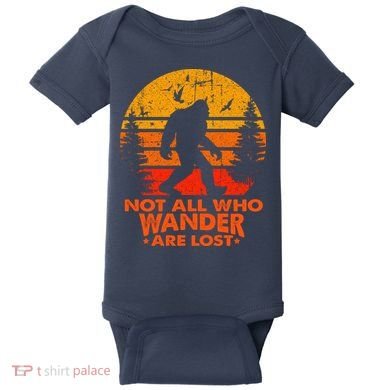 Bigfoot Undefeated Hide And Seek Champion Distressed Sunset Baby Bodysuit