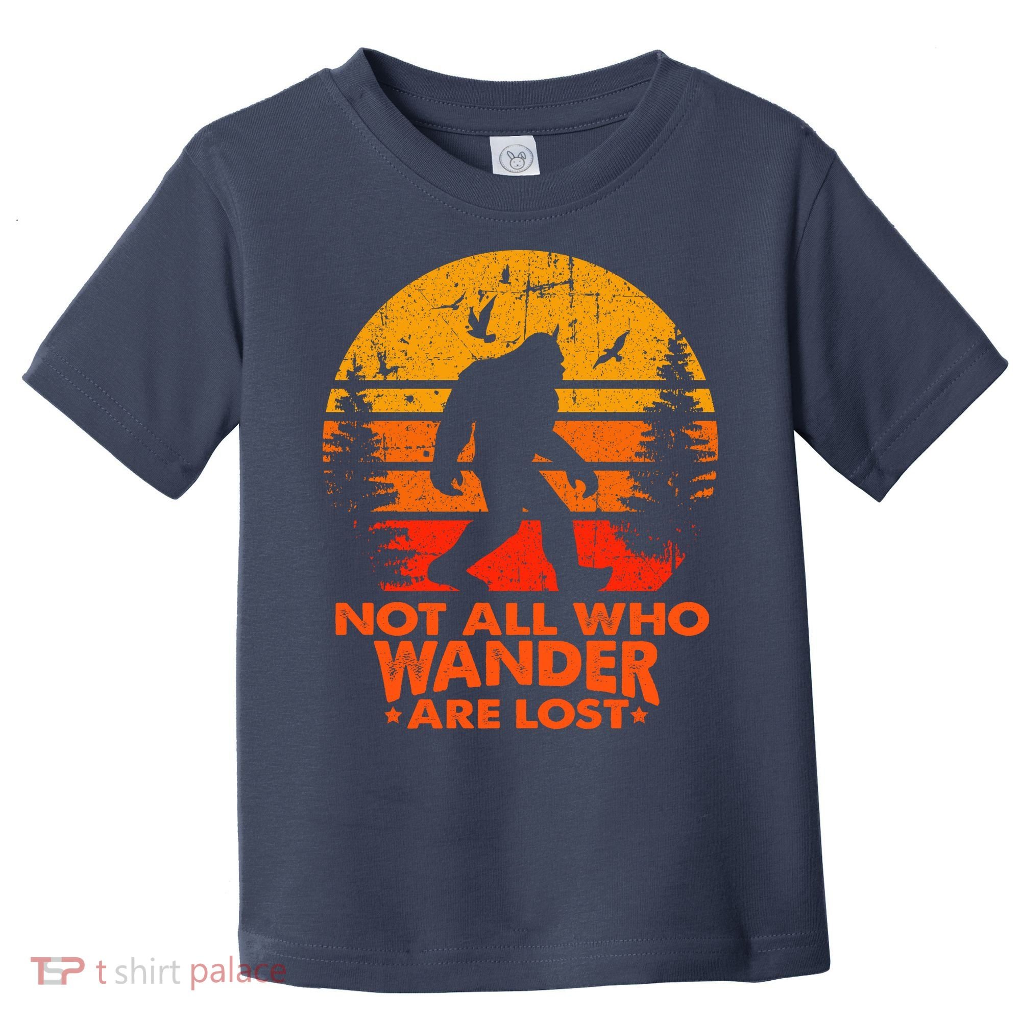Bigfoot Undefeated Hide And Seek Champion Distressed Sunset Toddler T-Shirt