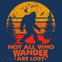 Bigfoot Undefeated Hide And Seek Champion Distressed Sunset Women's Tri-Blend 3/4-Sleeve Raglan Shirt thumb 4