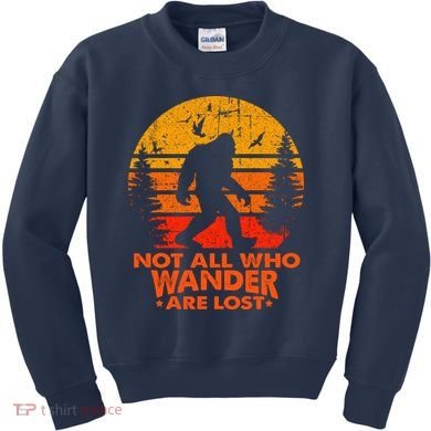 Bigfoot Undefeated Hide And Seek Champion Distressed Sunset Kids Sweatshirt
