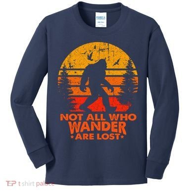Bigfoot Undefeated Hide And Seek Champion Distressed Sunset Kids Long Sleeve Shirt