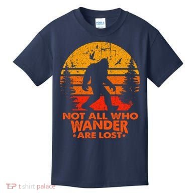 Bigfoot Undefeated Hide And Seek Champion Distressed Sunset Kids T-Shirt