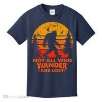 Bigfoot Undefeated Hide And Seek Champion Distressed Sunset Kids T-Shirt thumb 0