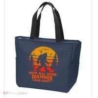 Bigfoot Undefeated Hide And Seek Champion Distressed Sunset Tote Bag thumb 3