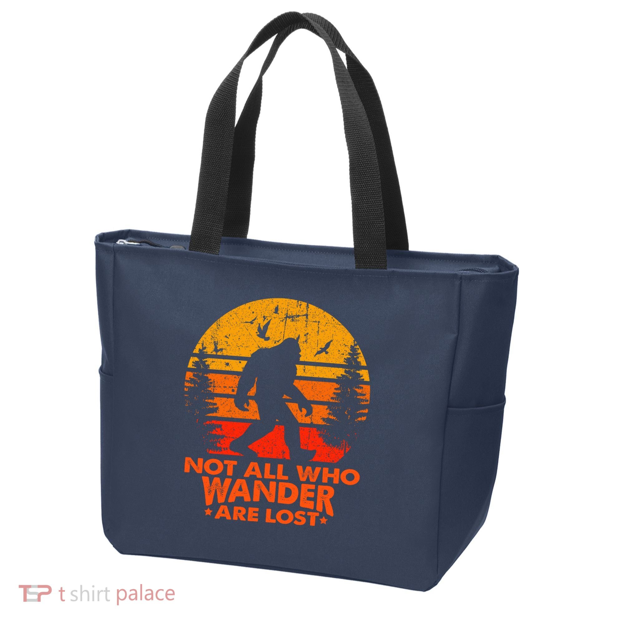 Bigfoot Undefeated Hide And Seek Champion Distressed Sunset Tote Bag
