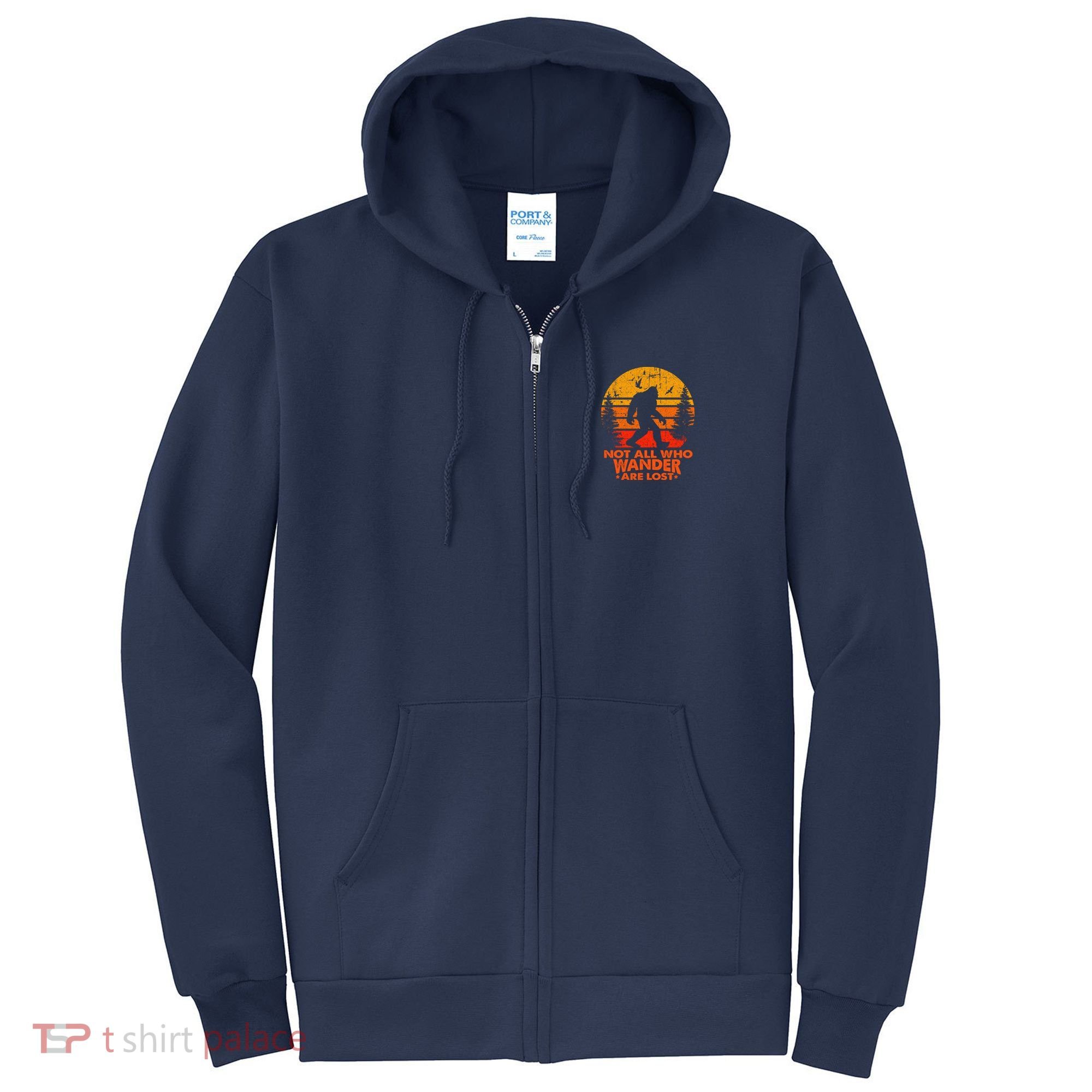 Bigfoot Undefeated Hide And Seek Champion Distressed Sunset Full Zip Hoodie