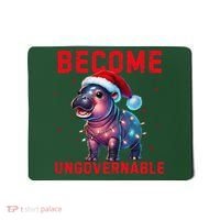 Become Ungovernable Hippo Christmas Lights Fun Funny Mousepad thumb 0