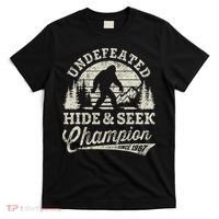 Bigfoot Undefeated Hide And Seek Champion Vintage T-Shirt thumb 0