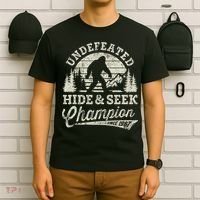 Bigfoot Undefeated Hide And Seek Champion Vintage T-Shirt thumb 6