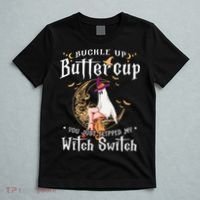 Buckle Up Halloween Buttercup You Just Flipped Witch Switch T-Shirt thumb 5