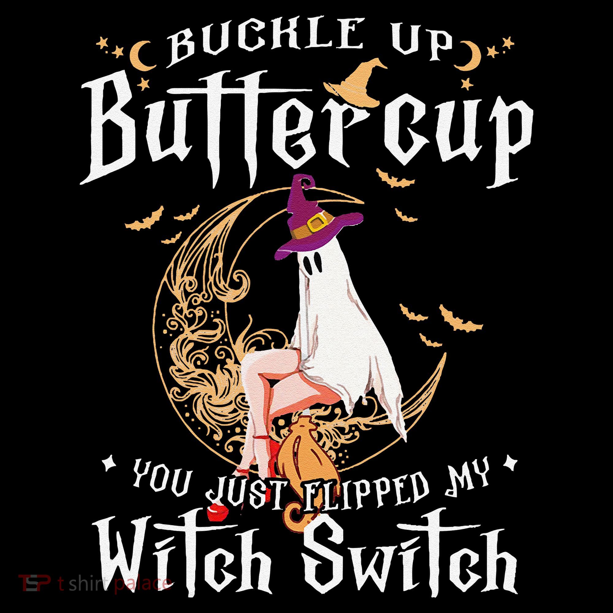 Buckle Up Halloween Buttercup You Just Flipped Witch Switch Coffee Mug