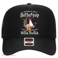 Buckle Up Halloween Buttercup You Just Flipped Witch Switch Hat thumb 0