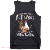 Buckle Up Halloween Buttercup You Just Flipped Witch Switch Tank Top thumb 0