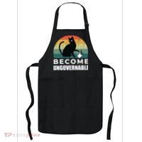 Become Ungovernable I Do What I Want Funny Cat Apron thumb 0