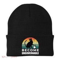 Become Ungovernable I Do What I Want Funny Cat Beanie thumb 0