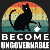 Become Ungovernable I Do What I Want Funny Cat Beanie thumb 2