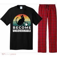 Become Ungovernable I Do What I Want Funny Cat Pajama Set thumb 0