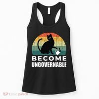 Become Ungovernable I Do What I Want Funny Cat Women's Tank Top thumb 0