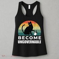 Become Ungovernable I Do What I Want Funny Cat Women's Tank Top thumb 3