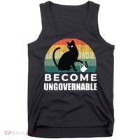 Become Ungovernable I Do What I Want Funny Cat Tank Top thumb 0