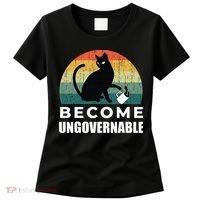 Become Ungovernable I Do What I Want Funny Cat Women's T-Shirt thumb 0