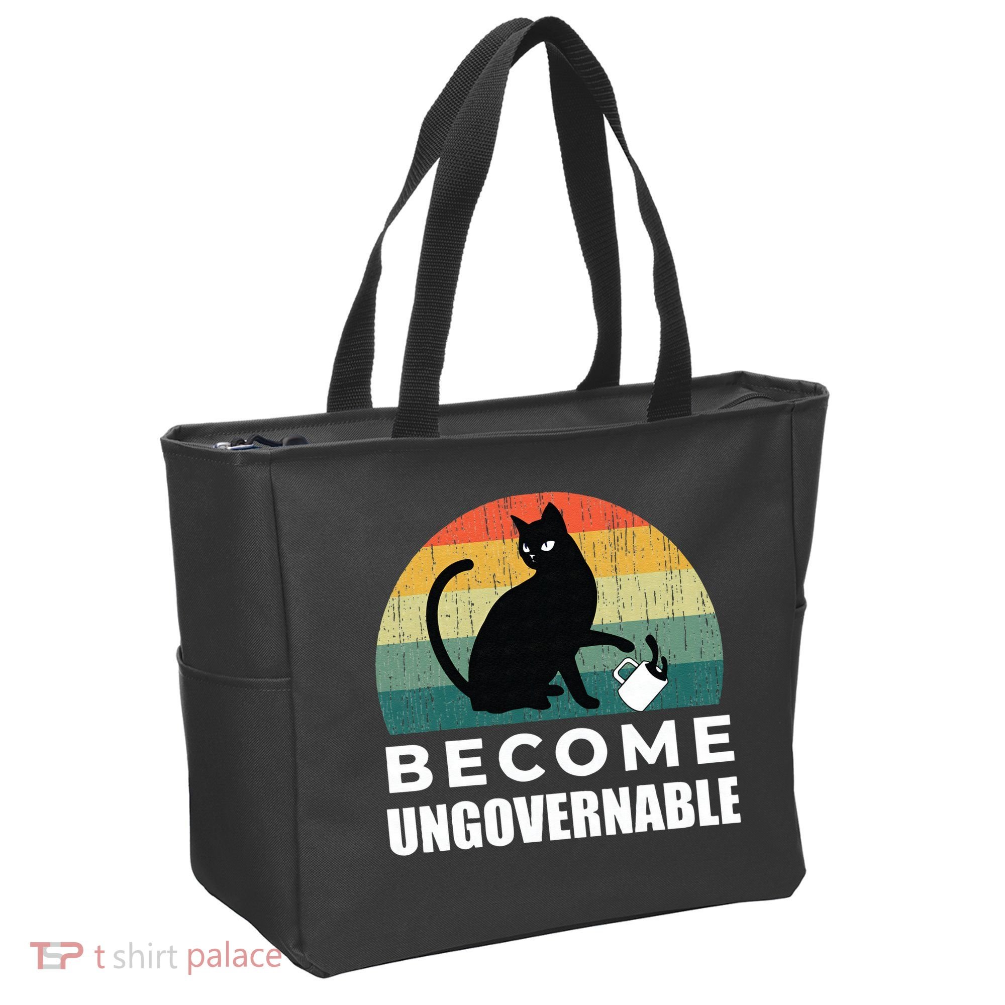 Become Ungovernable I Do What I Want Funny Cat Tote Bag
