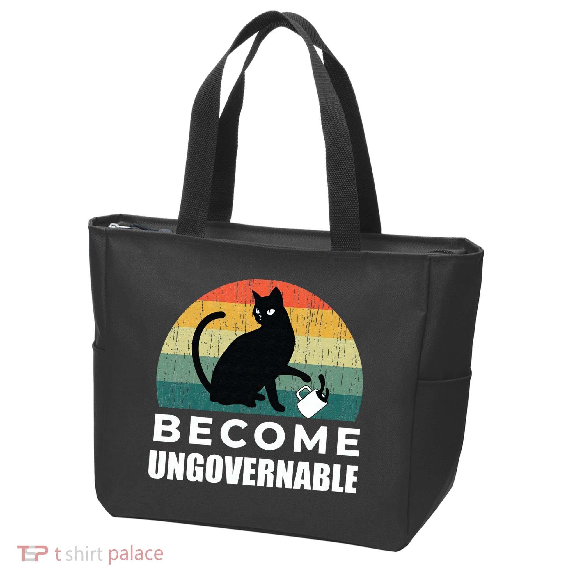Become Ungovernable I Do What I Want Funny Cat Tote Bag