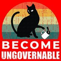 Become Ungovernable I Do What I Want Funny Cat Santa Hat thumb 1