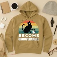 Become Ungovernable I Do What I Want Funny Cat Hoodie thumb 3