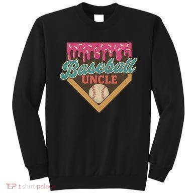 Baseball Uncle Ice Cream Drip Sweatshirt