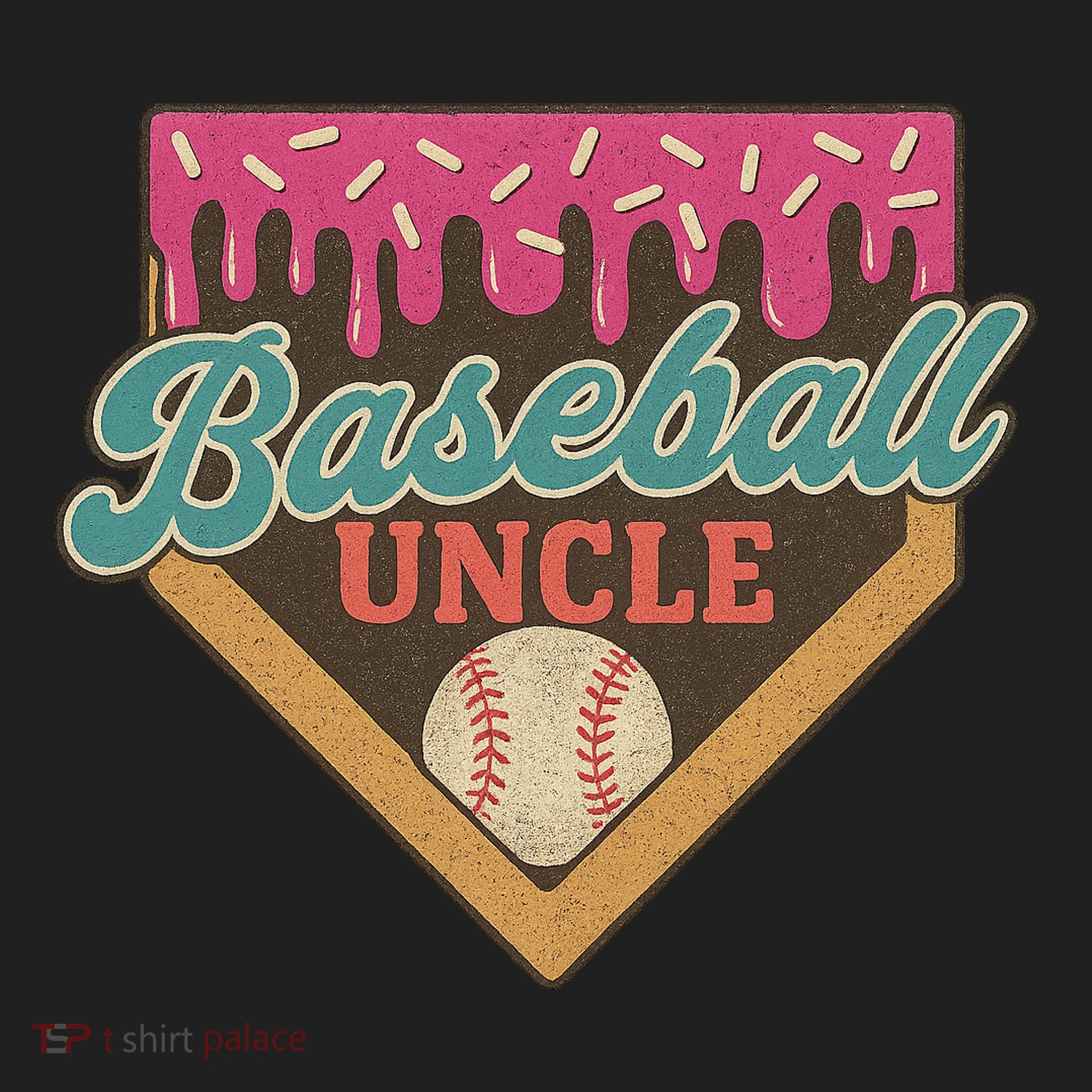 Baseball Uncle Ice Cream Drip Tumbler