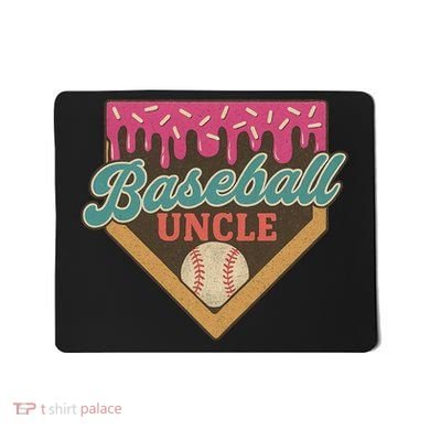 Baseball Uncle Ice Cream Drip Mousepad