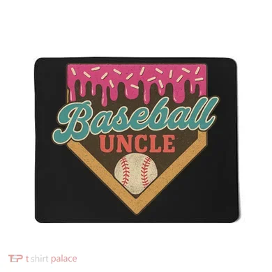 Baseball Uncle Ice Cream Drip Mousepad