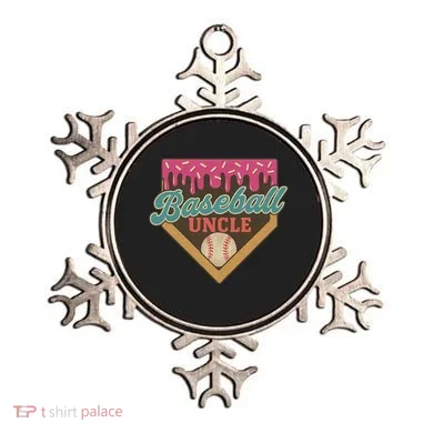 Baseball Uncle Ice Cream Drip Ornament