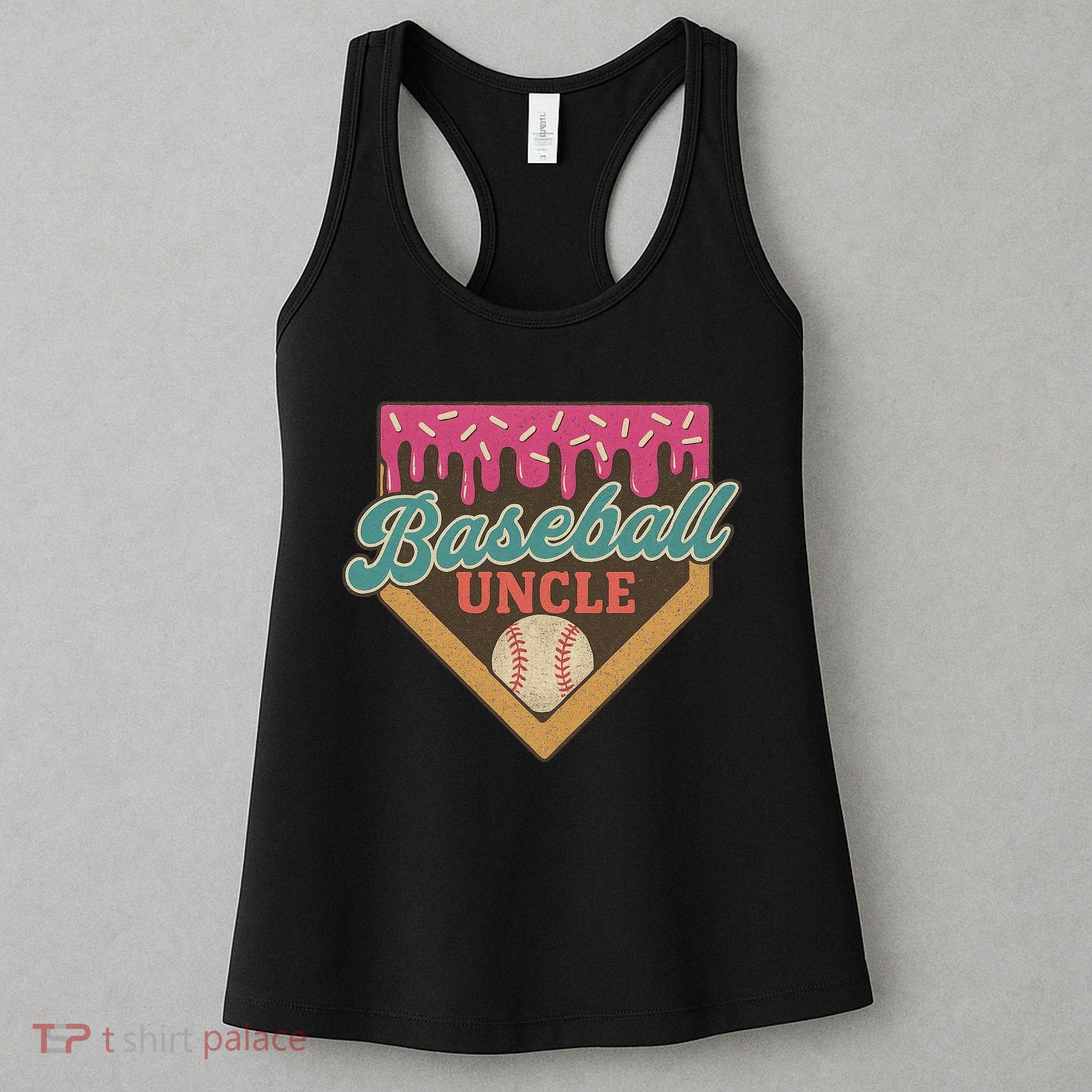 Baseball Uncle Ice Cream Drip Women's Tank Top