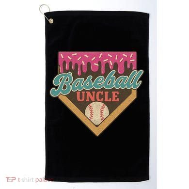 Baseball Uncle Ice Cream Drip Golf Towel