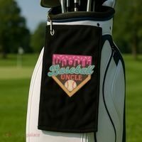 Baseball Uncle Ice Cream Drip Golf Towel thumb 2