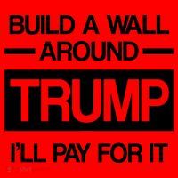 Build a Wall Around Trump I'll Pay For It Santa Hat thumb 1